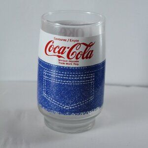 Vintage Coca Cola Jeans Design  Drinking Glass